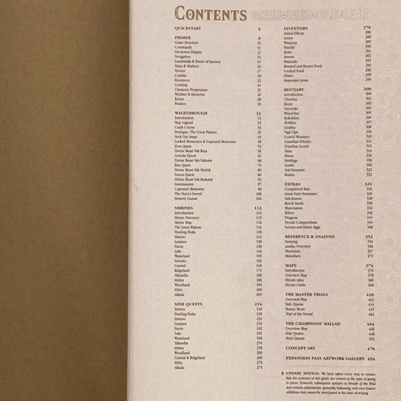 The Legend Of Zelda Breath Of The Wild Complete Official Guide Hardcover Book - Picture 7 of 9